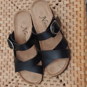 Natural Reflections 6M Black Women's Sandals